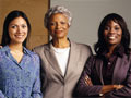 three businesswomen