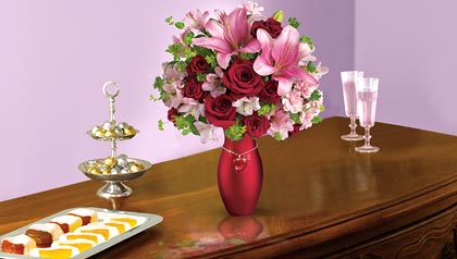 teleflora february flower arrangement