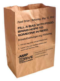 Stamp out hunger bag