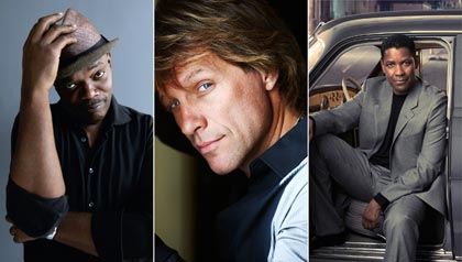 Triptych, Samuel L Jackson, Bon Jovi and Denzel Washington