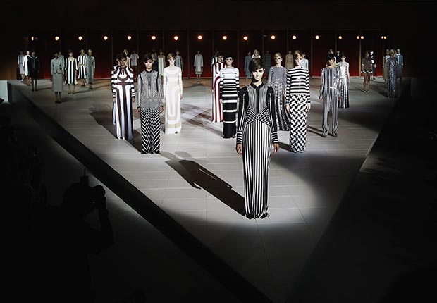 Marc Jacobs presented a bold, geometric Spring/Summer Collection 2013 during Fashion Week