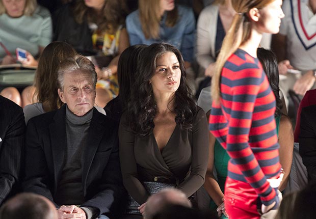 Michael Douglas and Catherine Zeta-Jones attend the Michael Kors show during Fashion Week in New York City