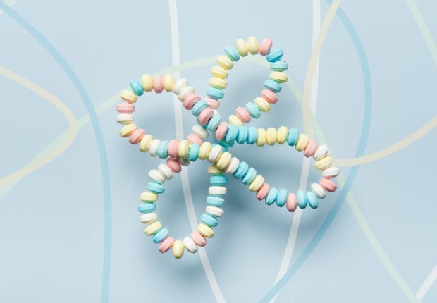 Candy necklace.