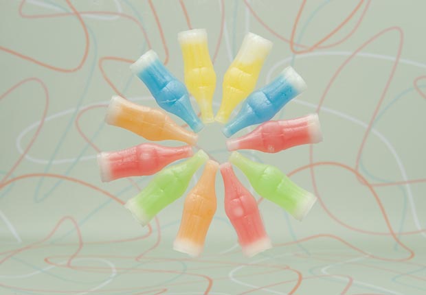 Wax bottles.