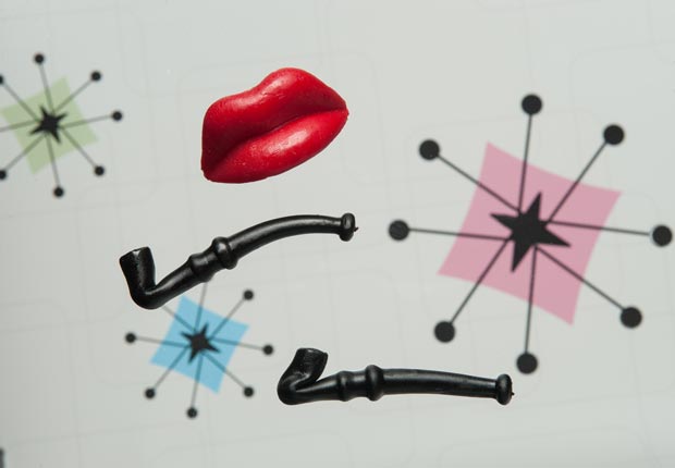 Wax lips and licorice pipes.