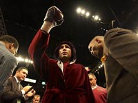 Oscar de la Hoya, antes de una de sus peleas.