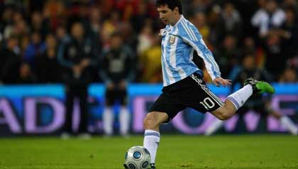 Lionel Messi Jugando con la Seleccion Argentina
