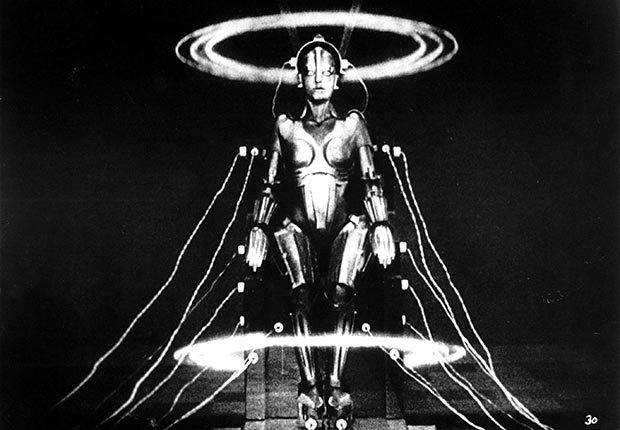 Brigitte Helm plays The Robot Maria in Fritz Lang's Metropolis from 1927. For our favorite monsters slideshow.