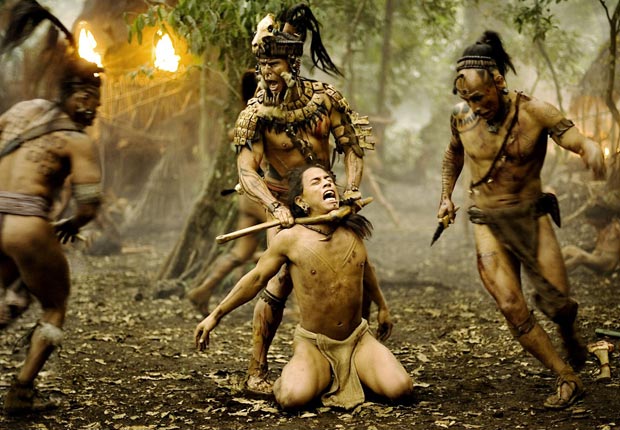 APOCALYPTO, (center l-r), Raoul Trujillo, Rudy Youngblood, Gerardo Taracena, 2006. For the Action Movies for Grownups slideshow.