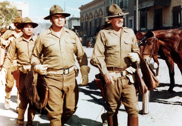 10-THE WILD BUNCH, front from left: Ernest Borgnine, William Holden, 1969. For the Action Movies for Grownups slideshow.