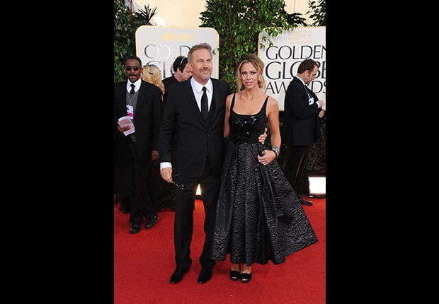Actor Kevin Costner at 70th Annual Golden Globe Awards