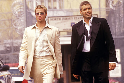 OCEANS ELEVEN, from left: Brad Pitt, George Clooney, 2001 OCEANS ELEVEN, from left: Brad Pitt, George Clooney, 2001