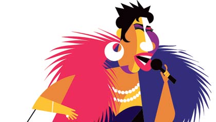 Illustration of Aretha Franklin Illustration of Aretha Franklin