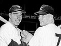 Joe Dimaggio and Mickey Mantle