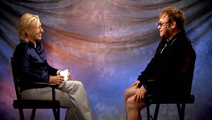 Martina Navratilova speaks with Elton John about his Elton John AIDS Foundation