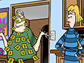 A still from Walt Handelsman's Memory Slipping animation. For the Handelsman web page.