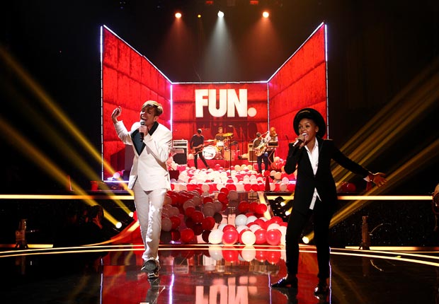 The band Fun. with singer Janelle Monae