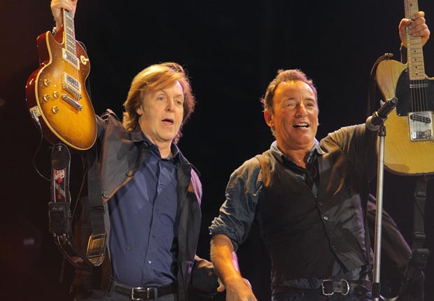Sir Paul McCartney and Bruce Springsteen