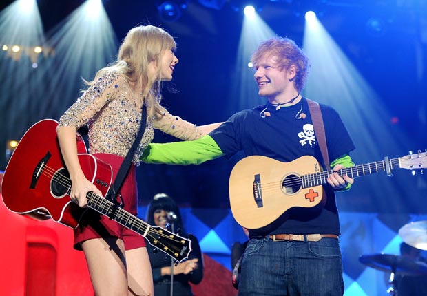 Taylor Swift and Ed Sheeran