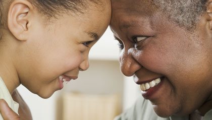 Grandmother and granddaughter for RFD-TV grandparenting special