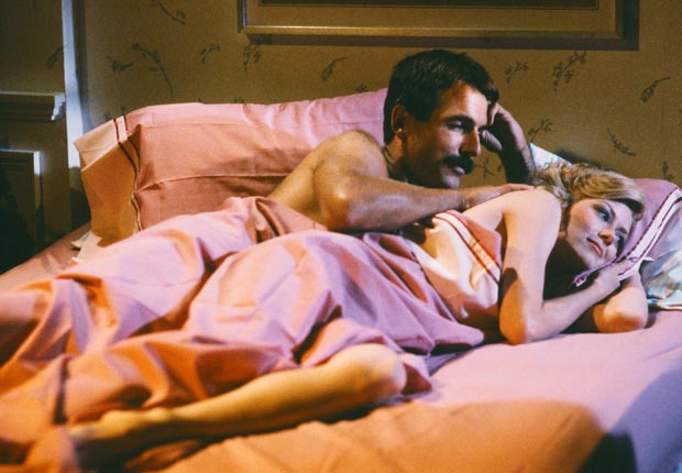 His role on St. Elsewhere as Dr. Robert 'Bobby' Caldwell and Nancy Stafford as Joan Halloran. For Mark Harmon Through the Years slideshow.