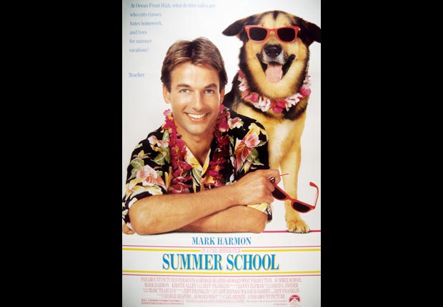 10-The poster for Summer School in 1987, which is still Mark Harmon's biggest box office hit. For Mark Harmon Through the Years slideshow.
