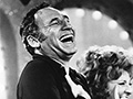 Director Mel Brooks laughs on stage, Mel Brooks Strikes Back, AARP interview