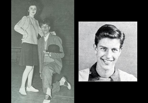 Dick Van Dyke rehearsing for the 1941 Moments Musical at Danville High School.