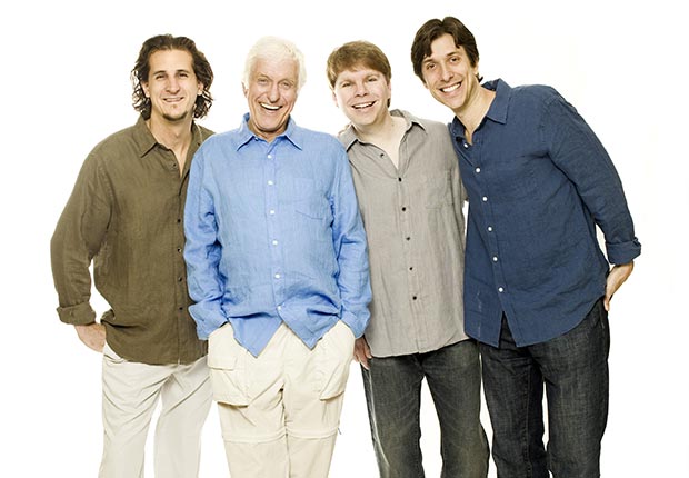 Dick Van Dyke and the Vantastix singing quartet