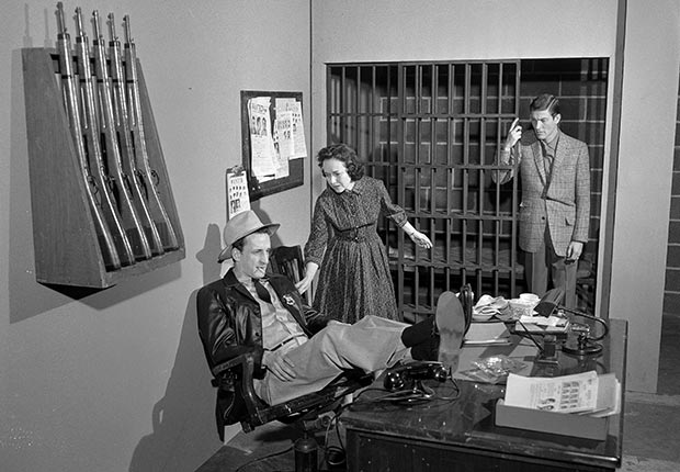 Dick Van Dyke, George C. Scott, and Teresa Wright; US Steel Hour, 1959