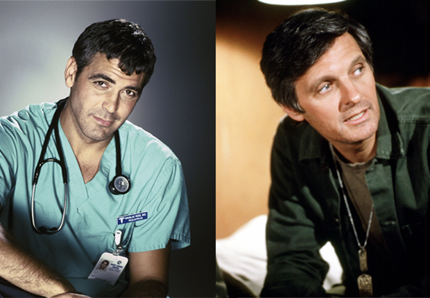 Clooney and Hawkeye Pierce