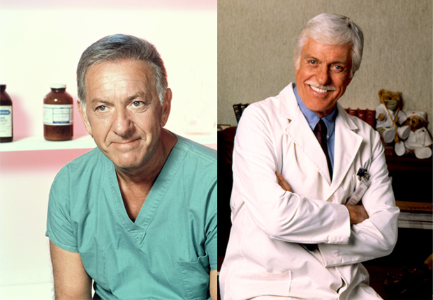 Quincy M.E and Dick Van Dyke from Diagnosi: Murder, TV Doctors