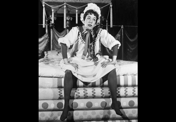 Carol Burnett as Princess Winnifred in the musical comedy Once Upon a Mattress