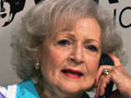Betty White on the phone to promote AARP membership.