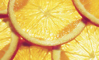 Naranjas cortadas Naranjas cortadas