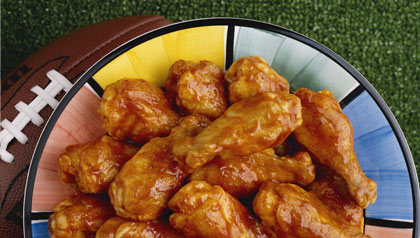 Super Bowl party foods: chicken wings