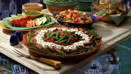 Superbowl party platter and buffet Superbowl party platter and buffet