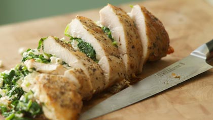 Greek Stuffed chicken Breasts recipe to prevent colon cancer