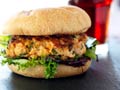 Hamburguesa de salmón