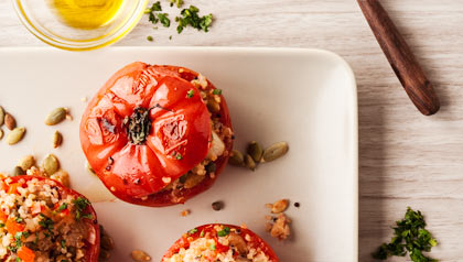 Stuffed Tomatoe Quinoa