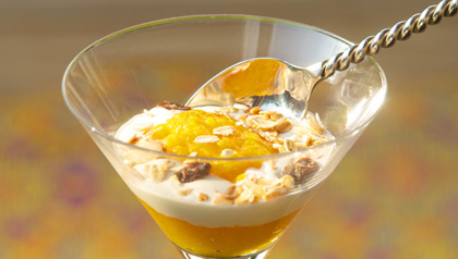 Apricot and Yogurt Parfait Meatless Monday recipe