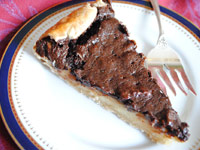 Chocolate-pecan galette