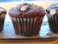 Muffins are a great side for a brunch strata.