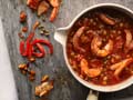 Asopao de camarón y gandules