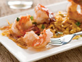 Shrimp Plantain in a Coconut Mojito Sauce with Rice - A Recipe by Giovanna Huyke