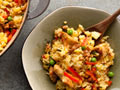 Paella de pollo y chorizo 