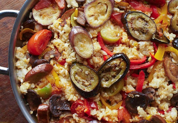 Paella vegetariana