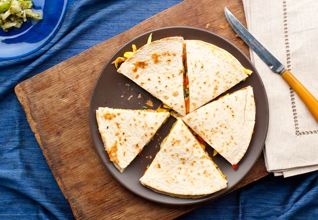 Quesadillas con salsa verde