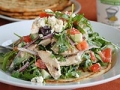 Chicken Souvlaki Salad, healthy dairy recipes (Maggy Keet)
