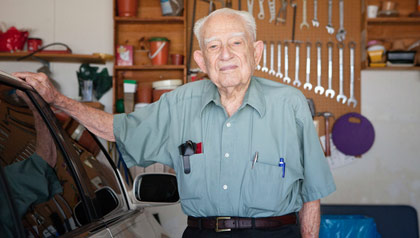 Frank Kormos, of the AARP Driver Safety Program in Texas, tells prospective attendees they will learn tips to help save lives, and it may be their own.